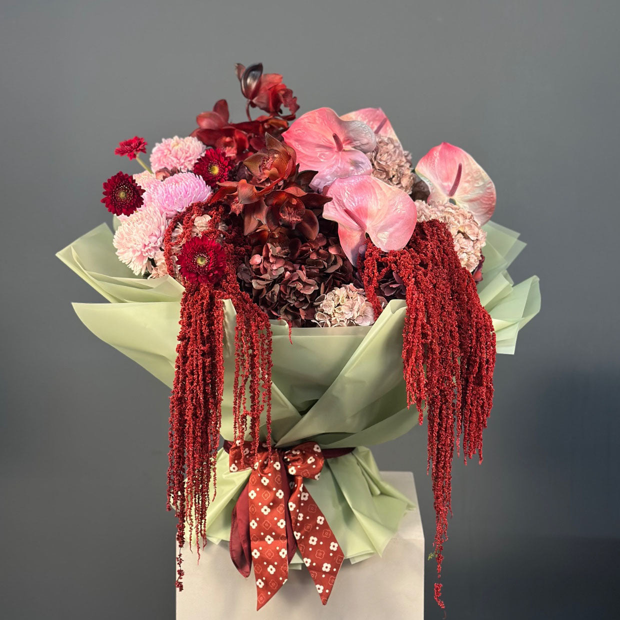 Crimson Noir Hand Bouquet
