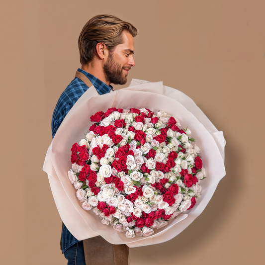 pink & white rose Bouquet