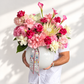 Velvet Blush Elegance Vase
