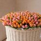 Golden Pearl tulip basket
