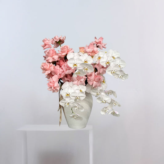 Pink Rose Orchid Vase