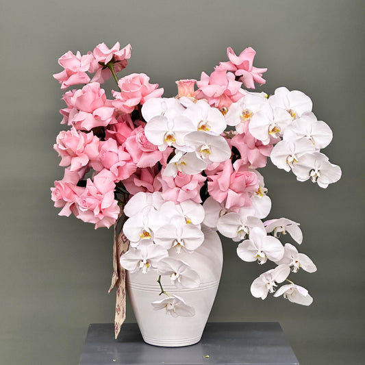 Pink Rose Orchid Vase