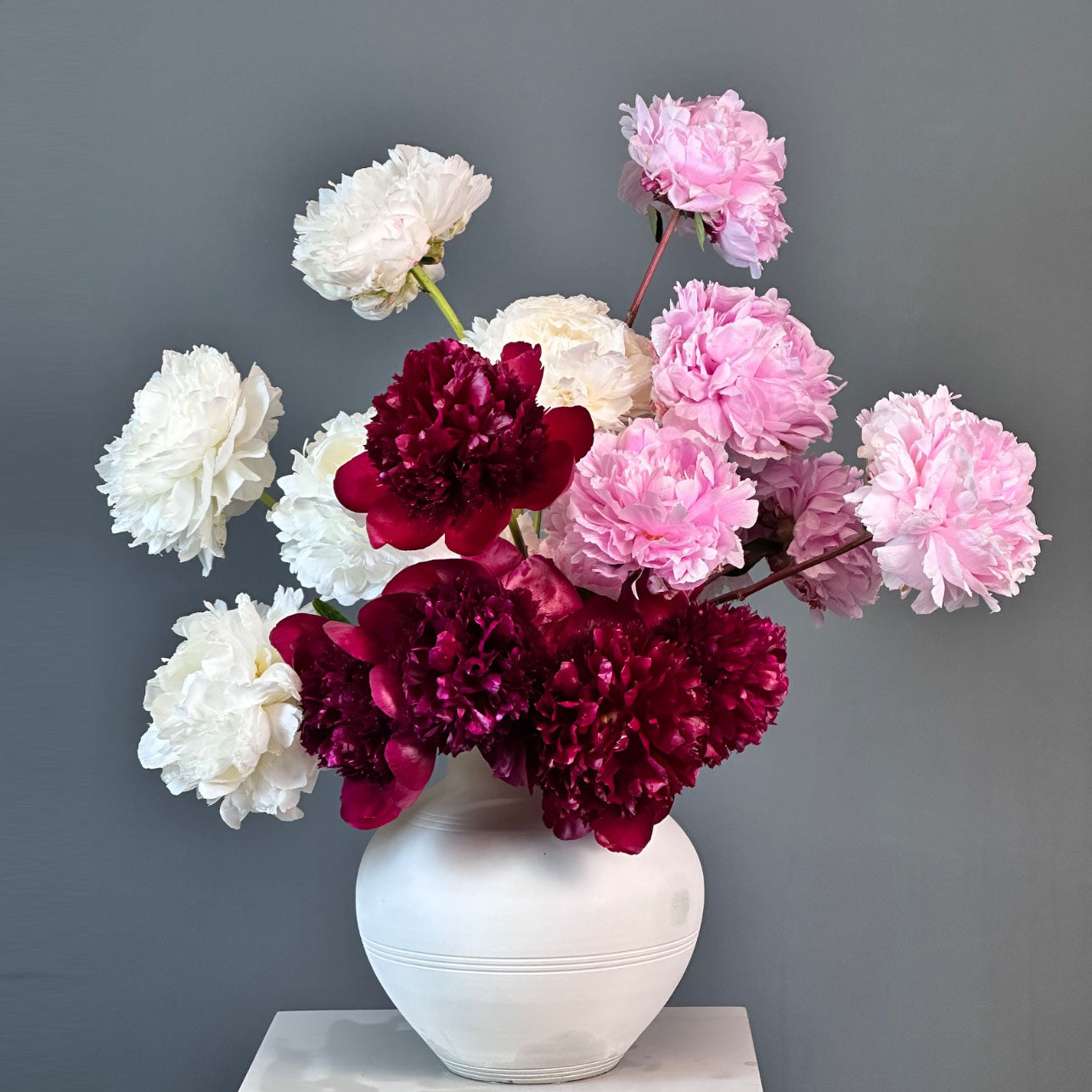Velvet Blush Elegance Vase