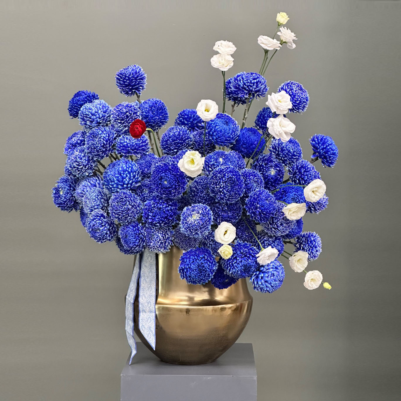 Midnight Bloom in Gold