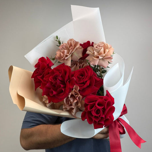 Eucalyptus Blush Roses